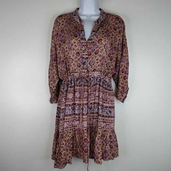 Billabong Dresses & Skirts - Billabong Paisley Floral Printed Tunic Dress Size M